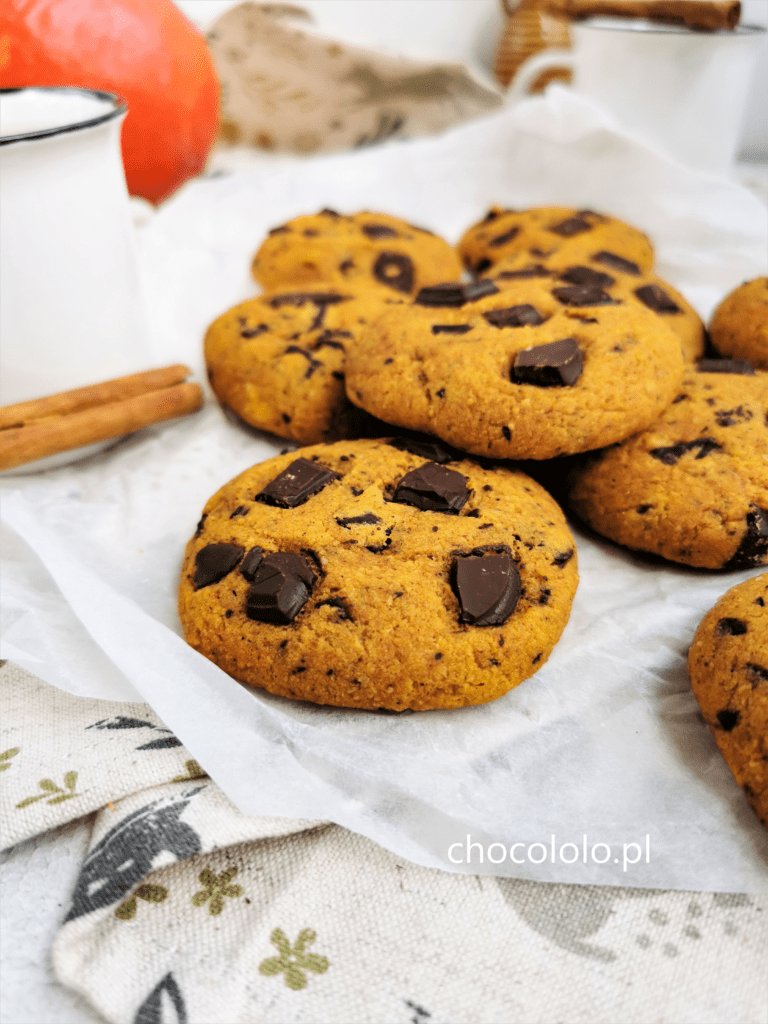 bezglutenowe ciasteczka dyniowe z czekolada 1aa