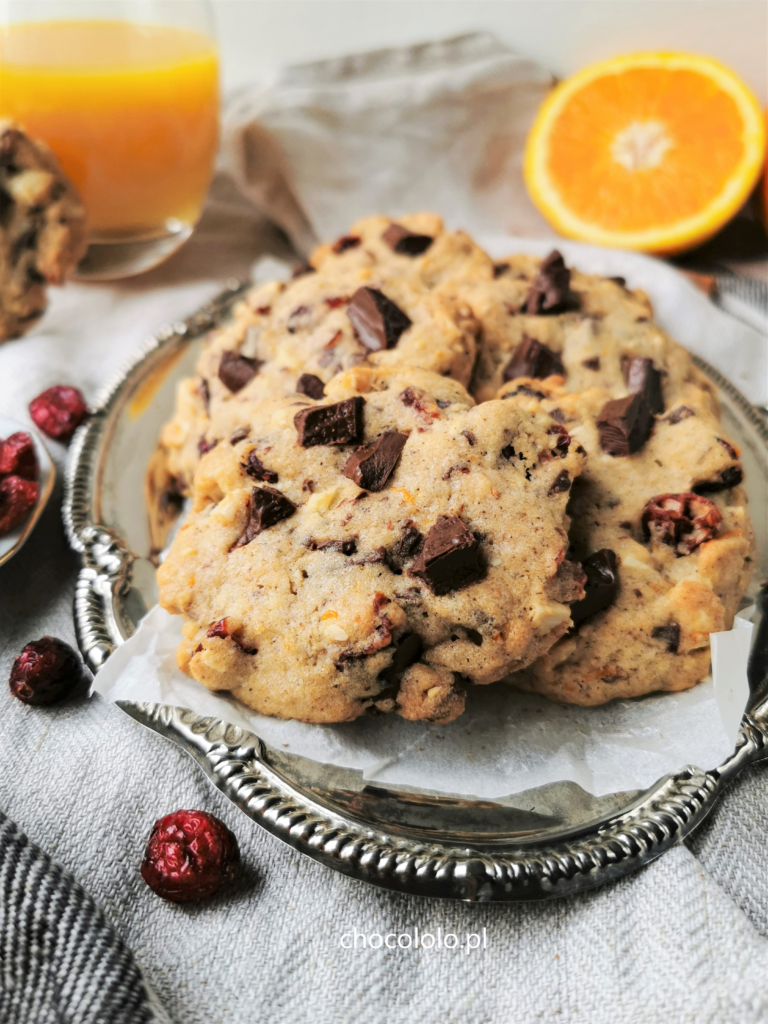 ciasteczka z żurawiną i czekoladą 1a