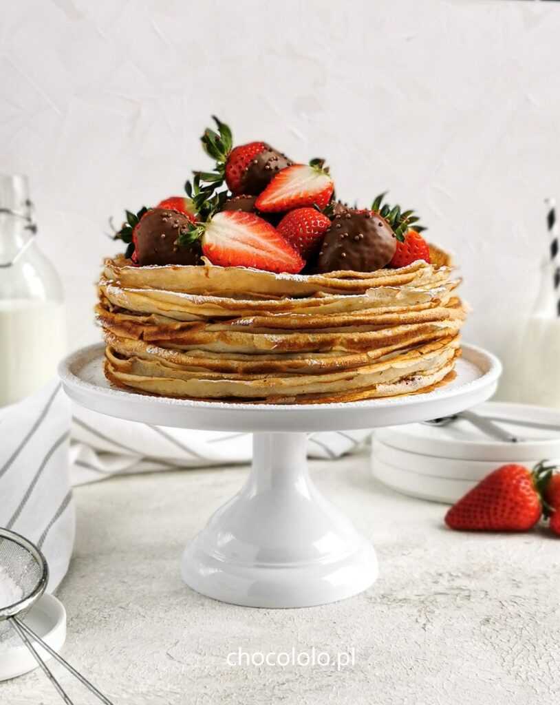 tort naleśnikowy z czekoladowym twarożkiem 1