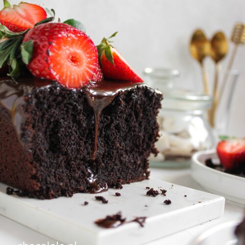 wegańskie ciasto czekoladowe 1