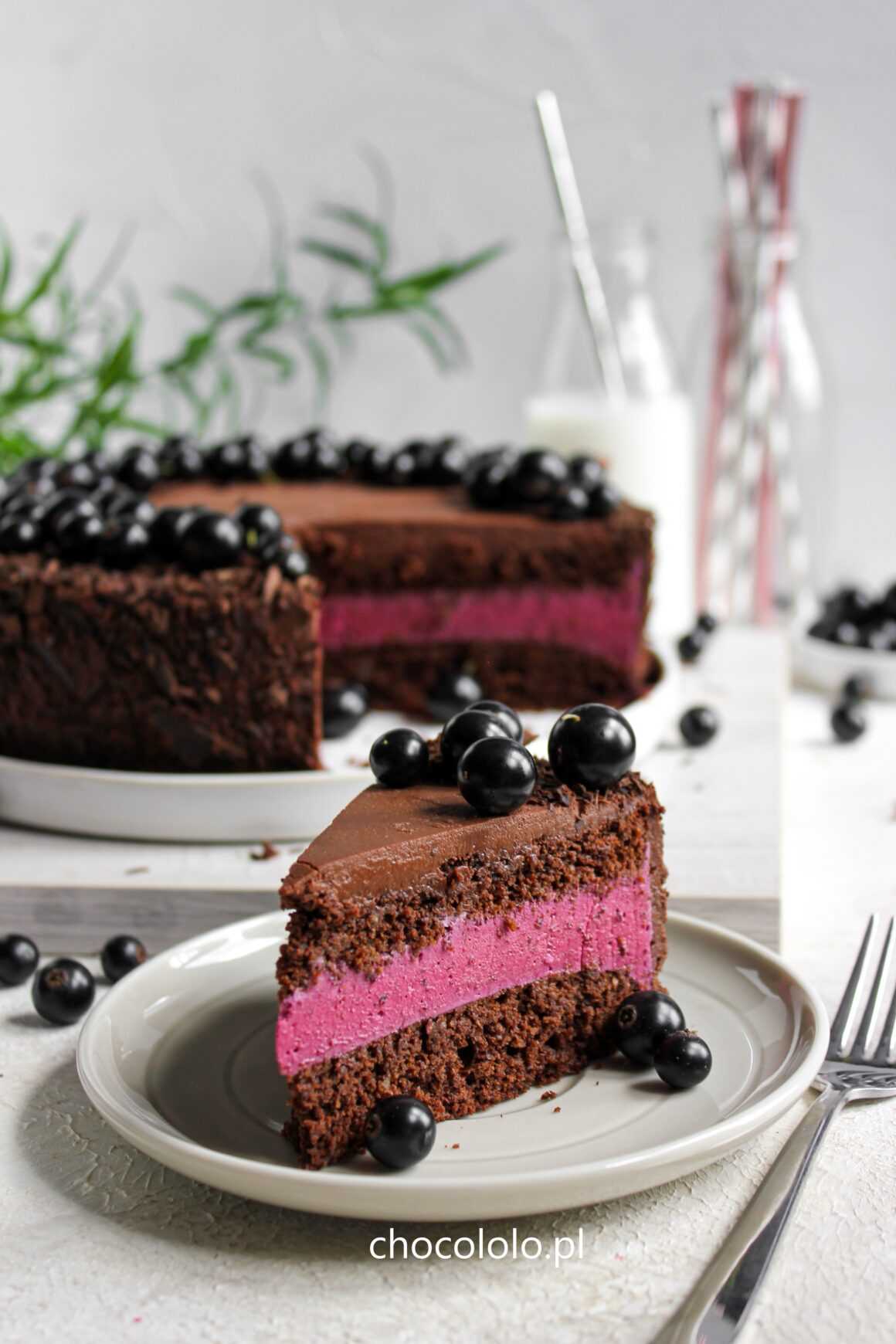 torcik czekoladowo-porzeczkowy