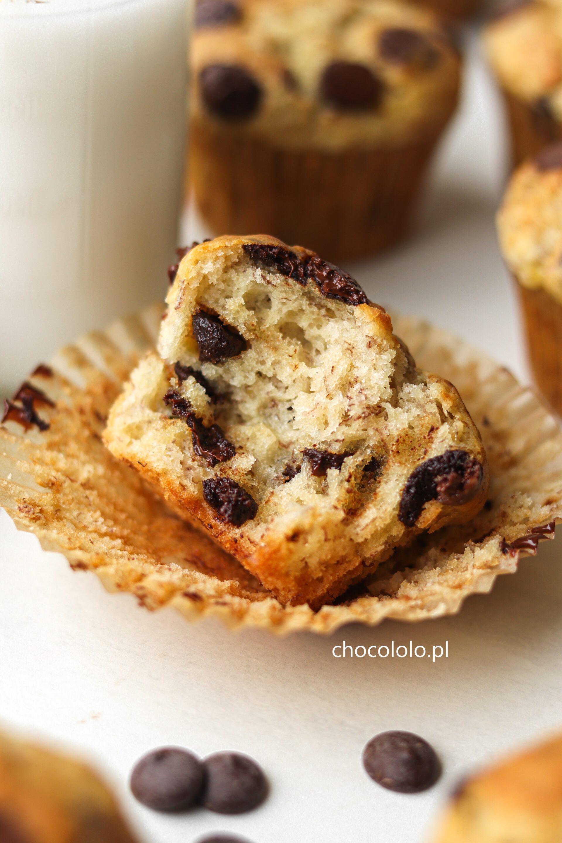 Muffinki Bananowe Z Czekolad Chocololo Pl Czekoladowy Blog