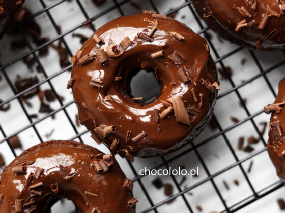czekoladowe oponki donuts (pieczone)