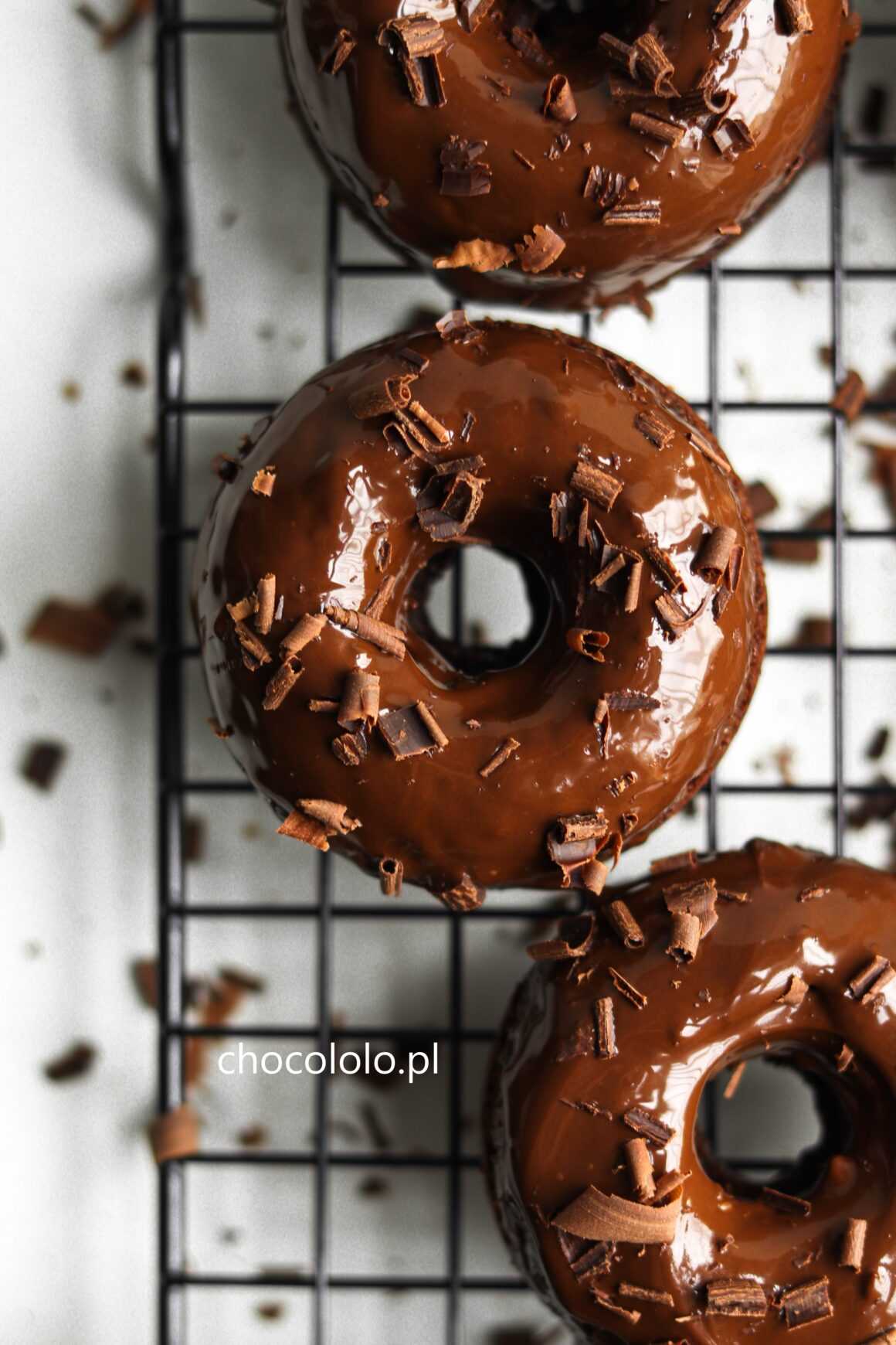 czekoladowe oponki donuts (pieczone)