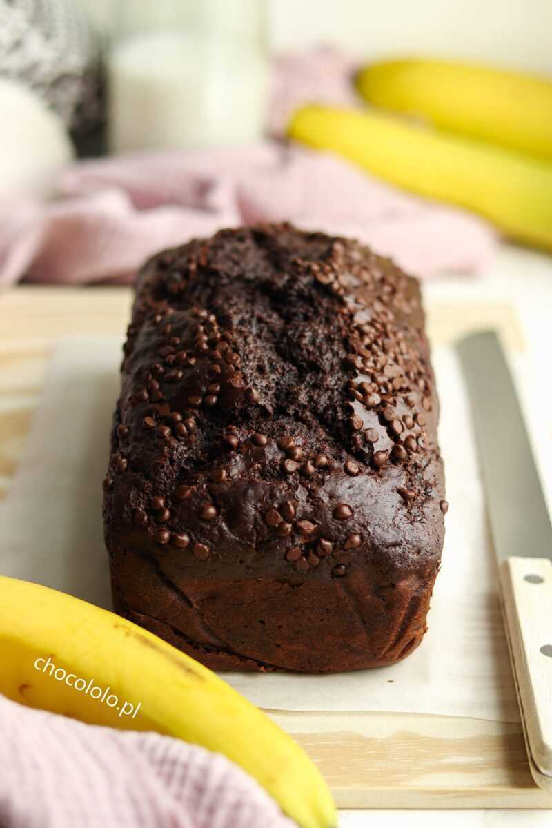 czekoladowy chlebek bananowy