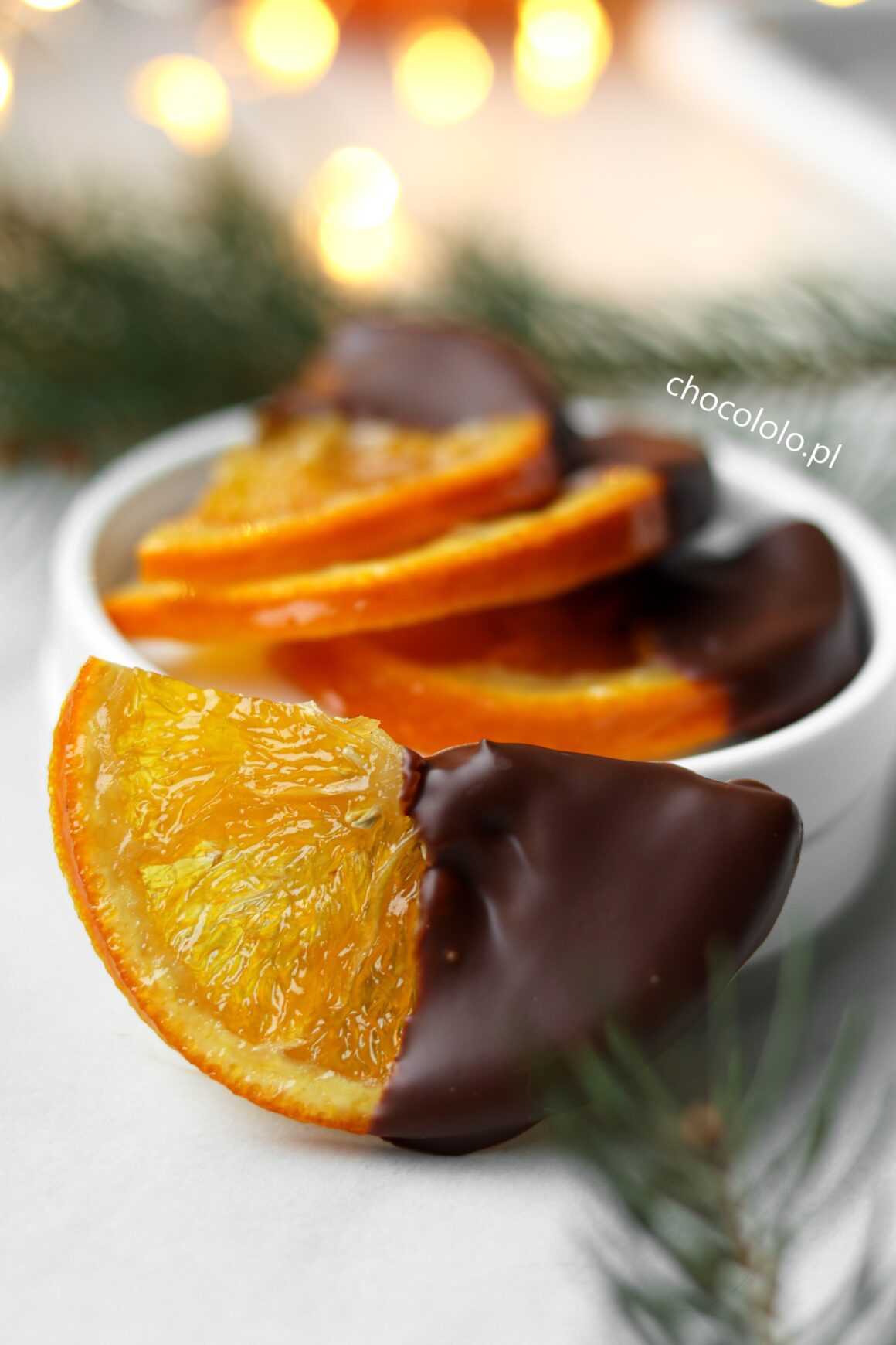kandyzowane pomarańcze w czekoladzie