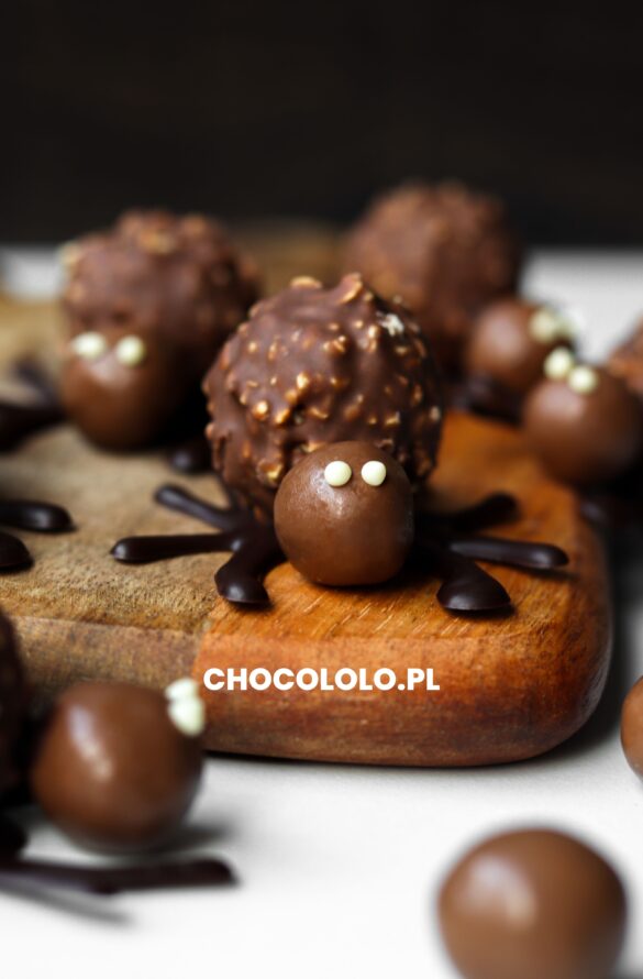czekoladowe pająki