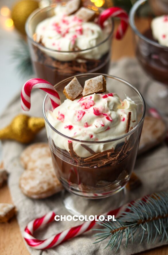 świąteczny budyń czekoladowo-piernikowy