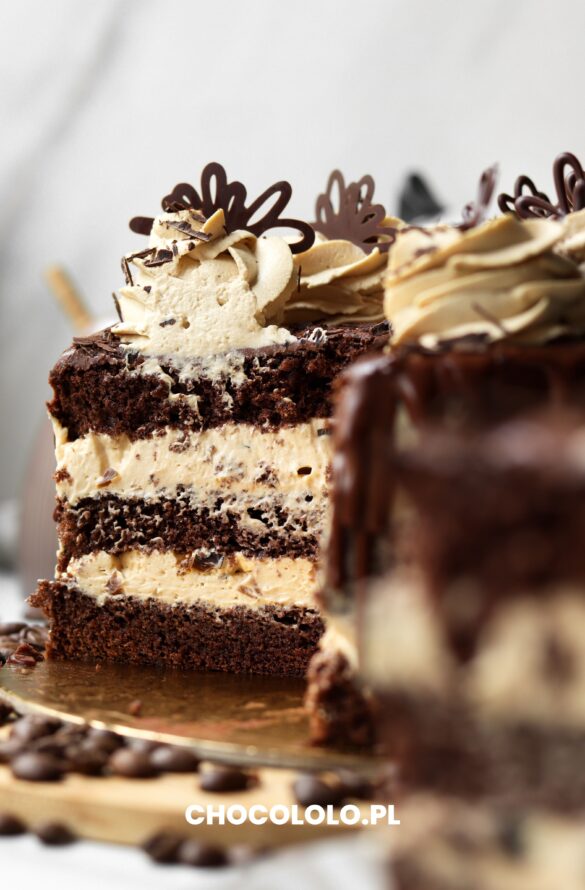 tort czekoladowo-krówkowo-kawowy