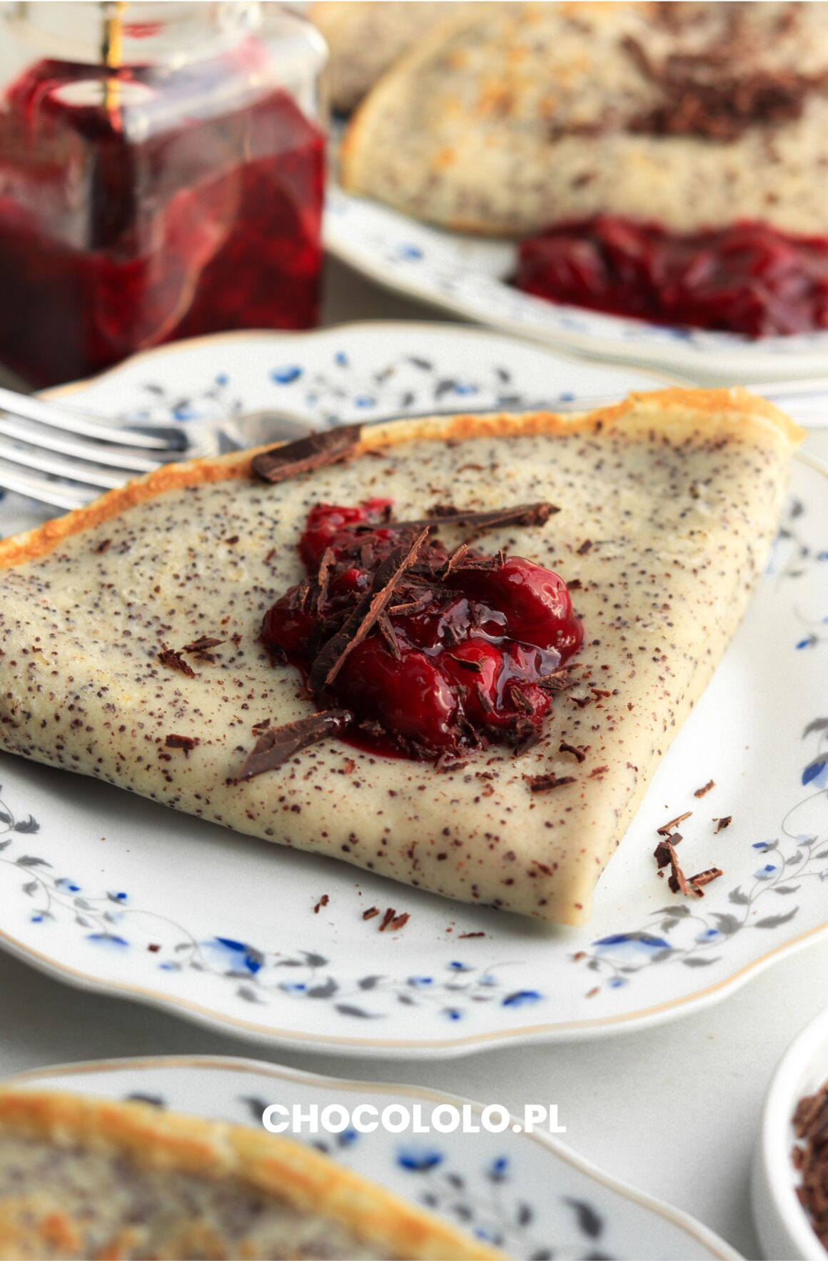 naleśniki z makiem i czekoladowym twarożkiem