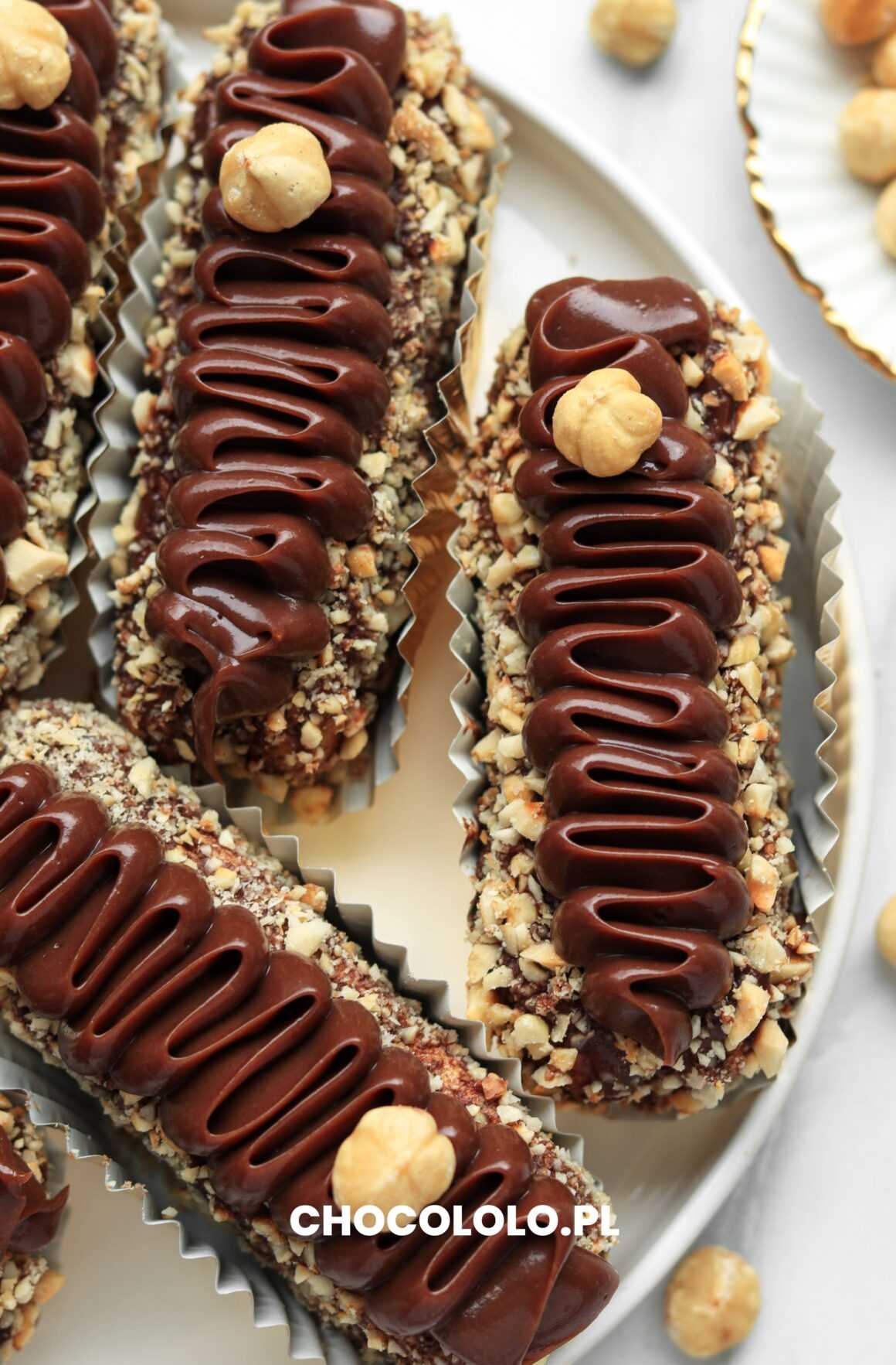 czekoladowo-orzechowe deserki a'la eklerki