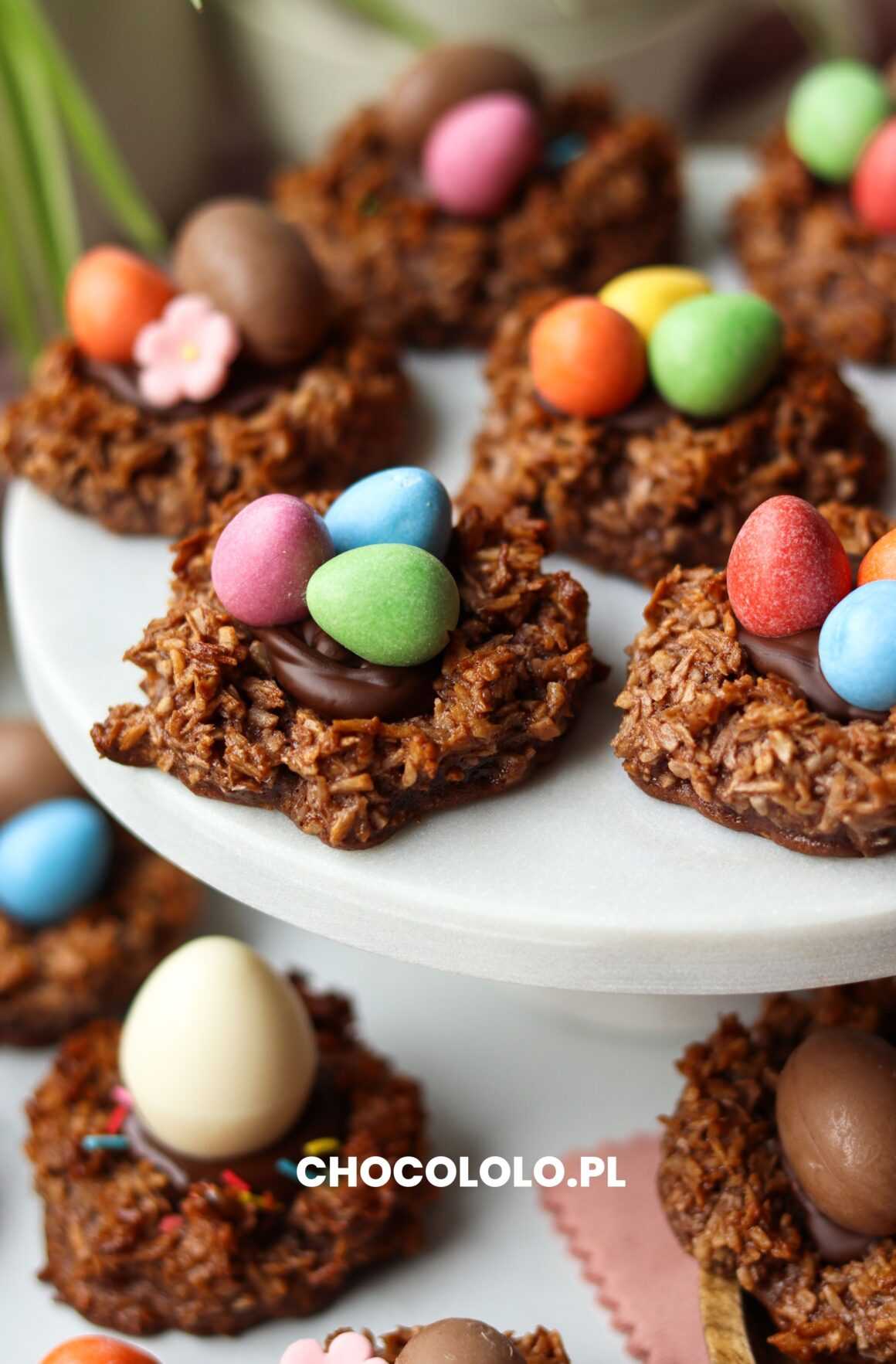 czekoladowe kokosanki gniazdka