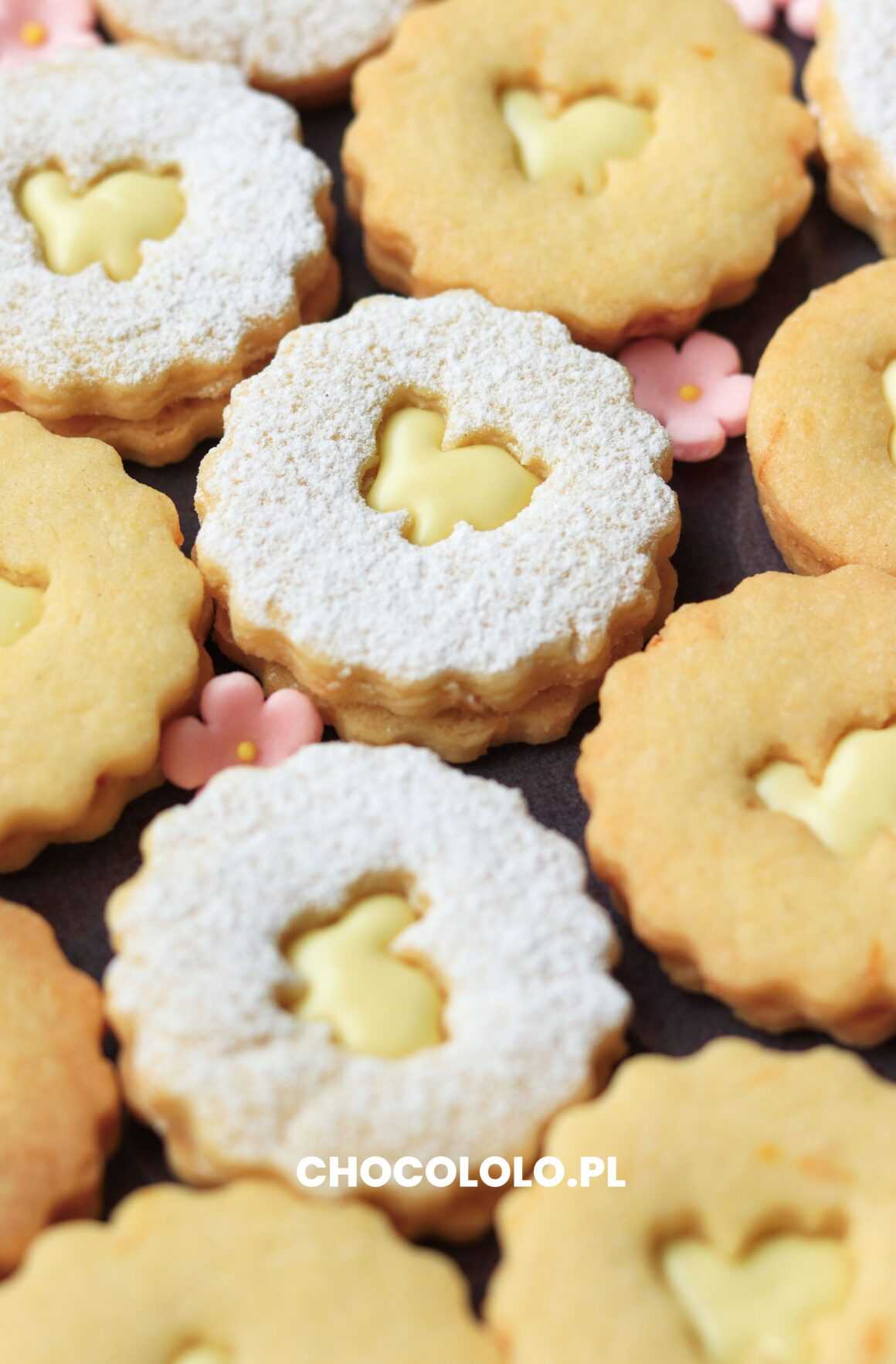 wielkanocne ciasteczka cytrynowe z białą czekoladą