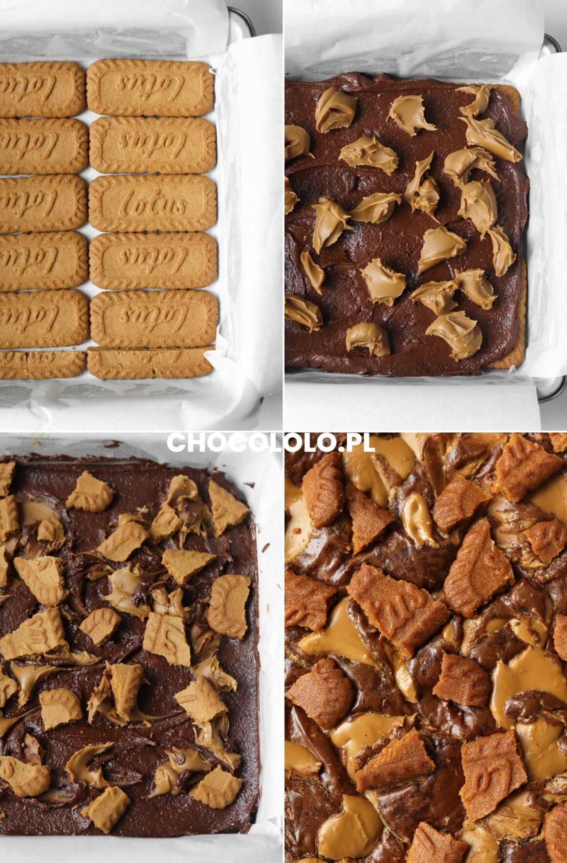 przepis brownie biscoff lotus
