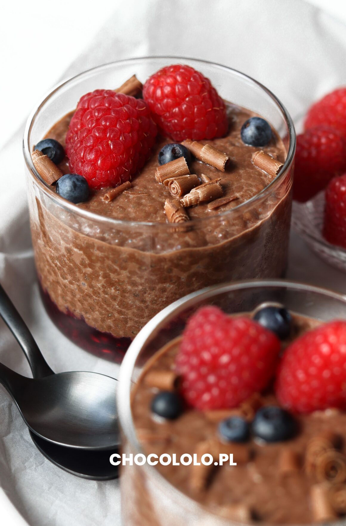 Prosty do przygotowania czekoladowy pudding chia.