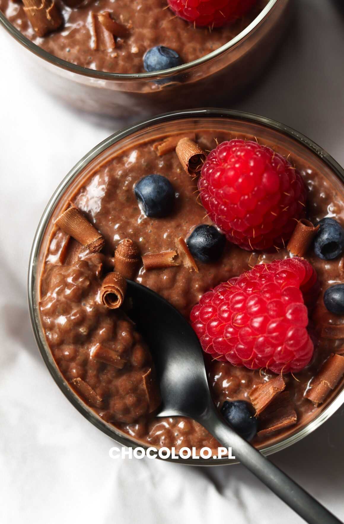 Zdrowy czekoladowy pudding chia fit