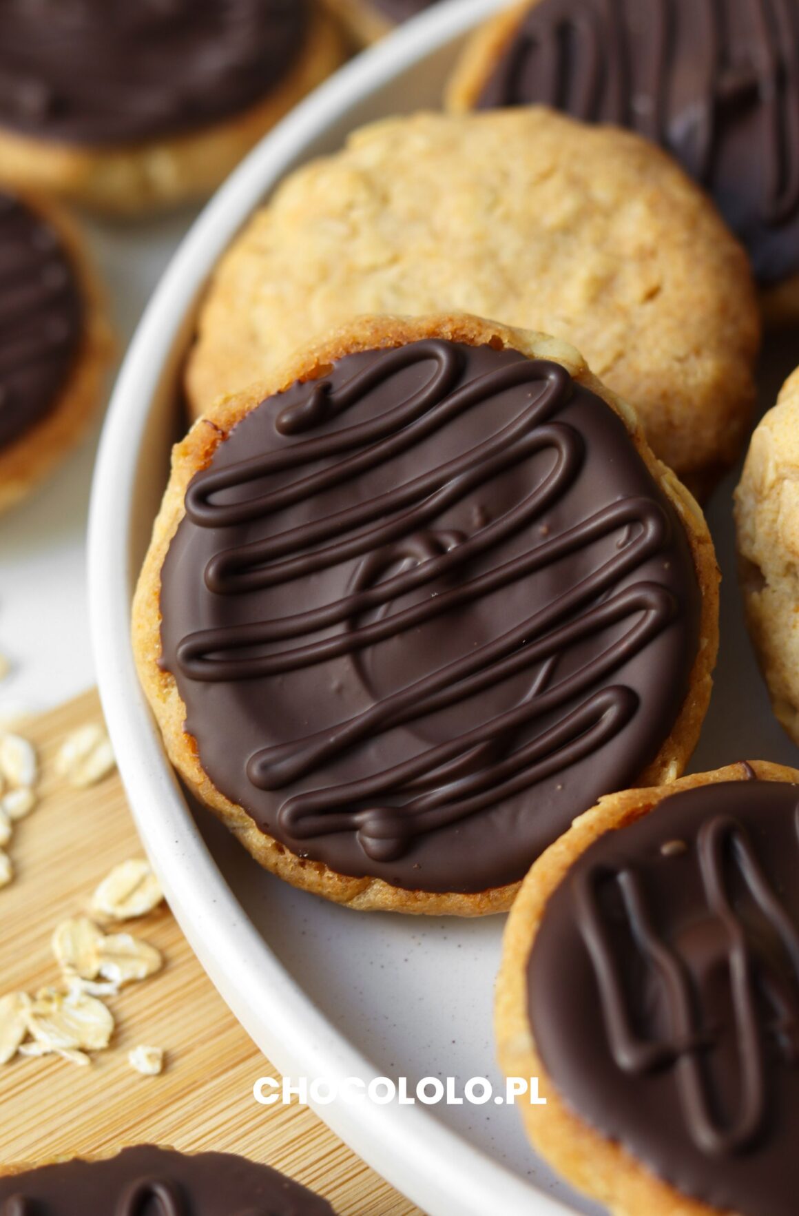hobnobs z czekoladą