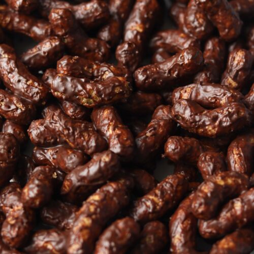 chrupki orzechowe w czekoladzie