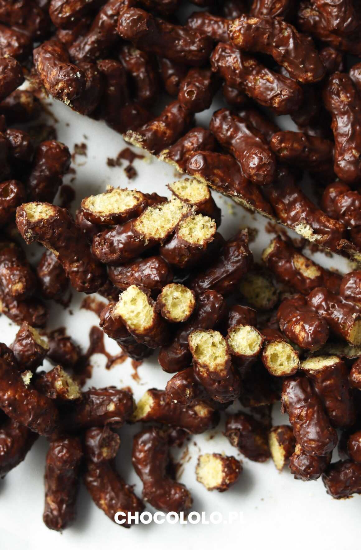 orzechowe chrupki w czekoladzie