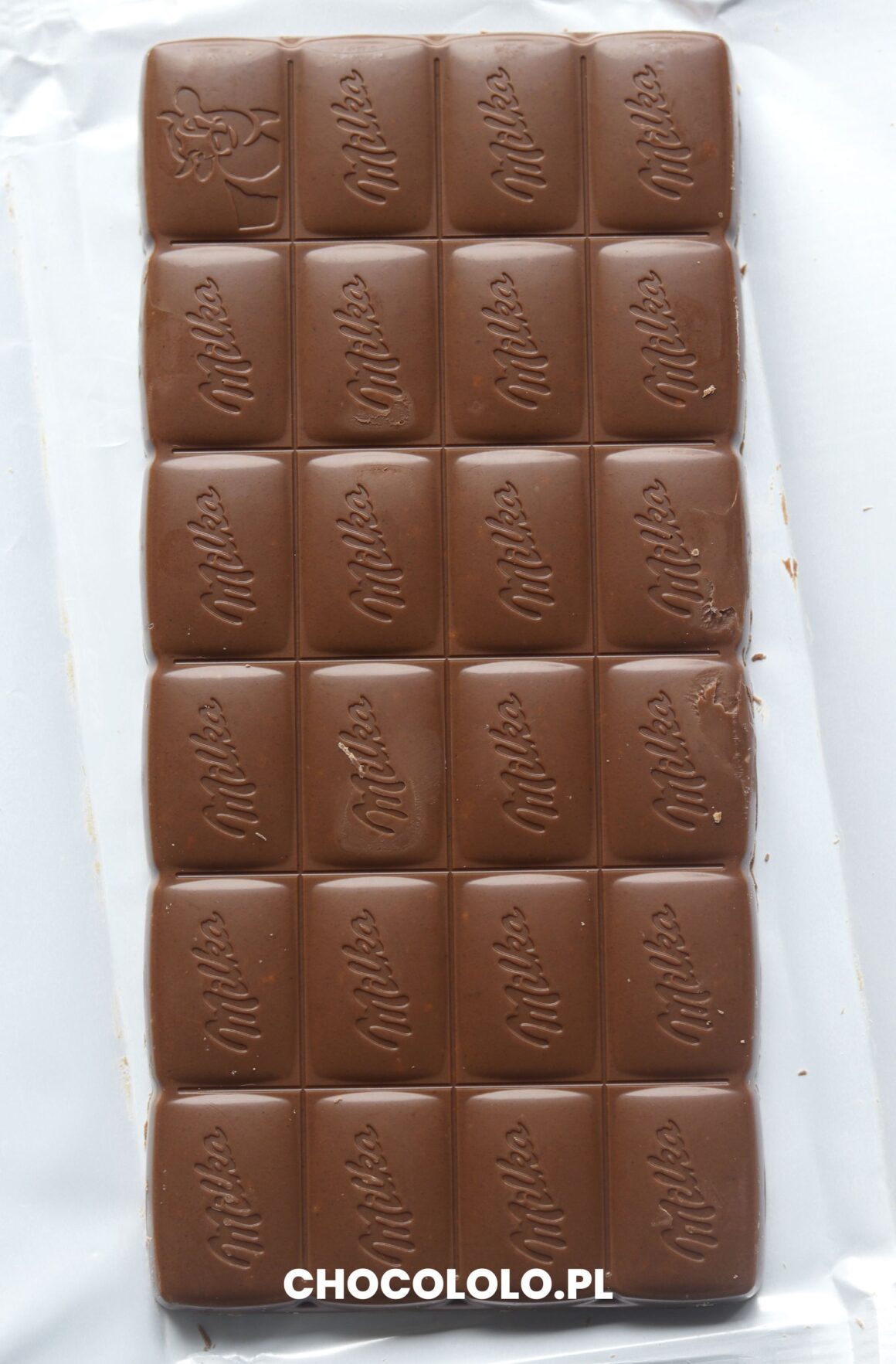 tabliczka mlecznej czekolady milka biscoff