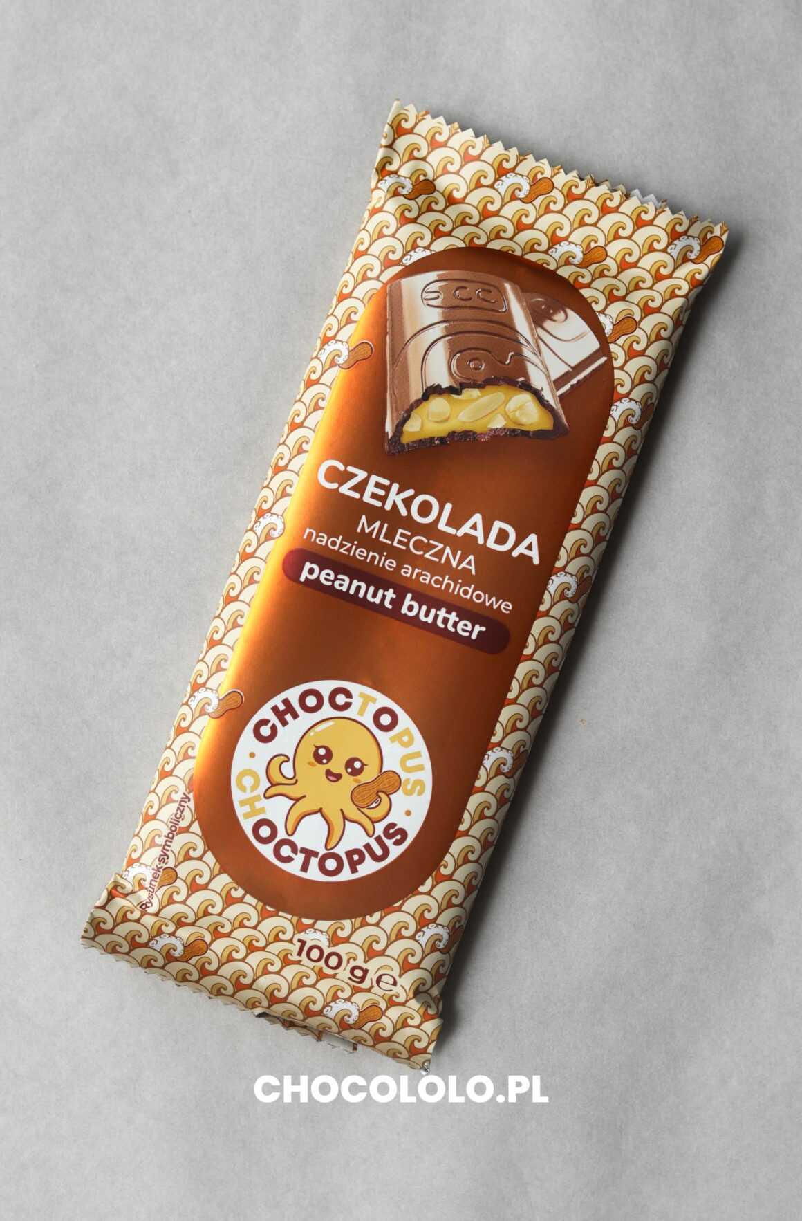 Choctopus Czekolada mleczna z nadzieniem arachidowym recenzja