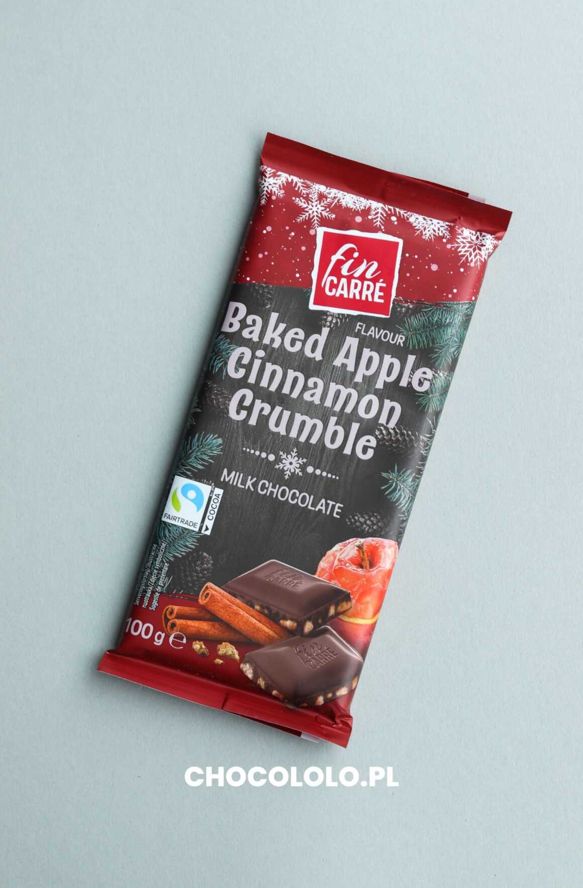 Fin Carre czekolada mleczna z jabłkami i cynamonem