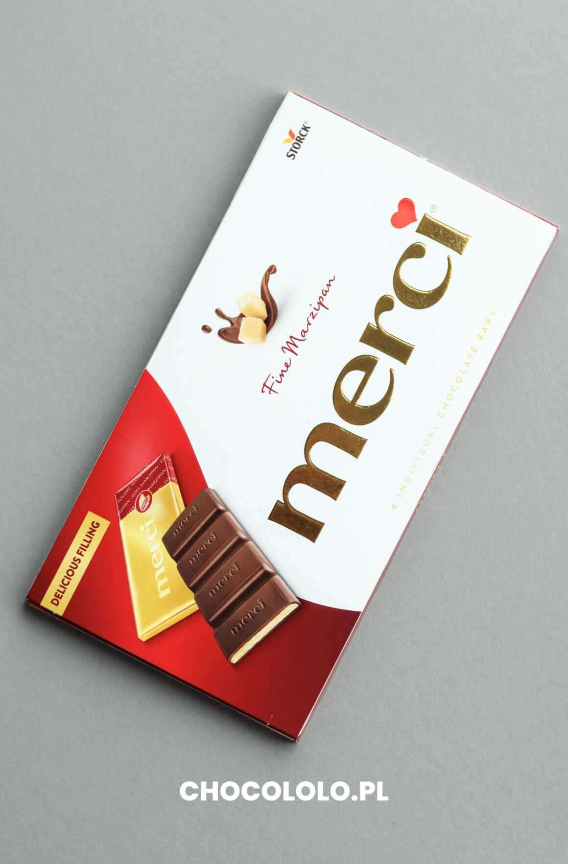 merci czekolada z nadzieniem marcepanowym recenzja