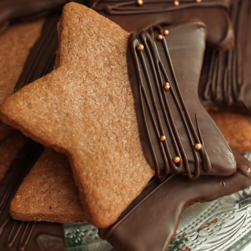 ciastka korzenne w czekoladzie