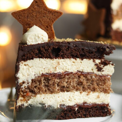 przepis na tort czekoladowy z orzechami i kajmakiem