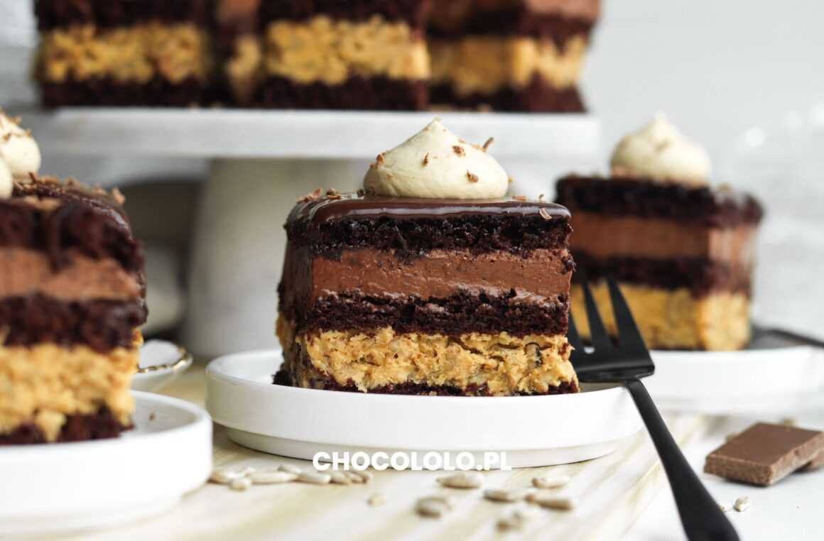 pyszny słonecznikowiec z kremem