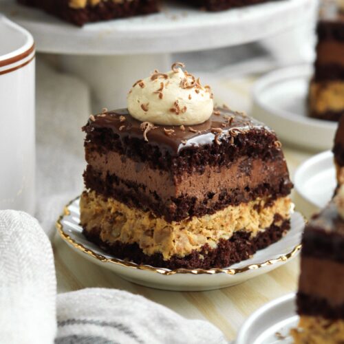 słonecznikowiec z kremem czekoladowym