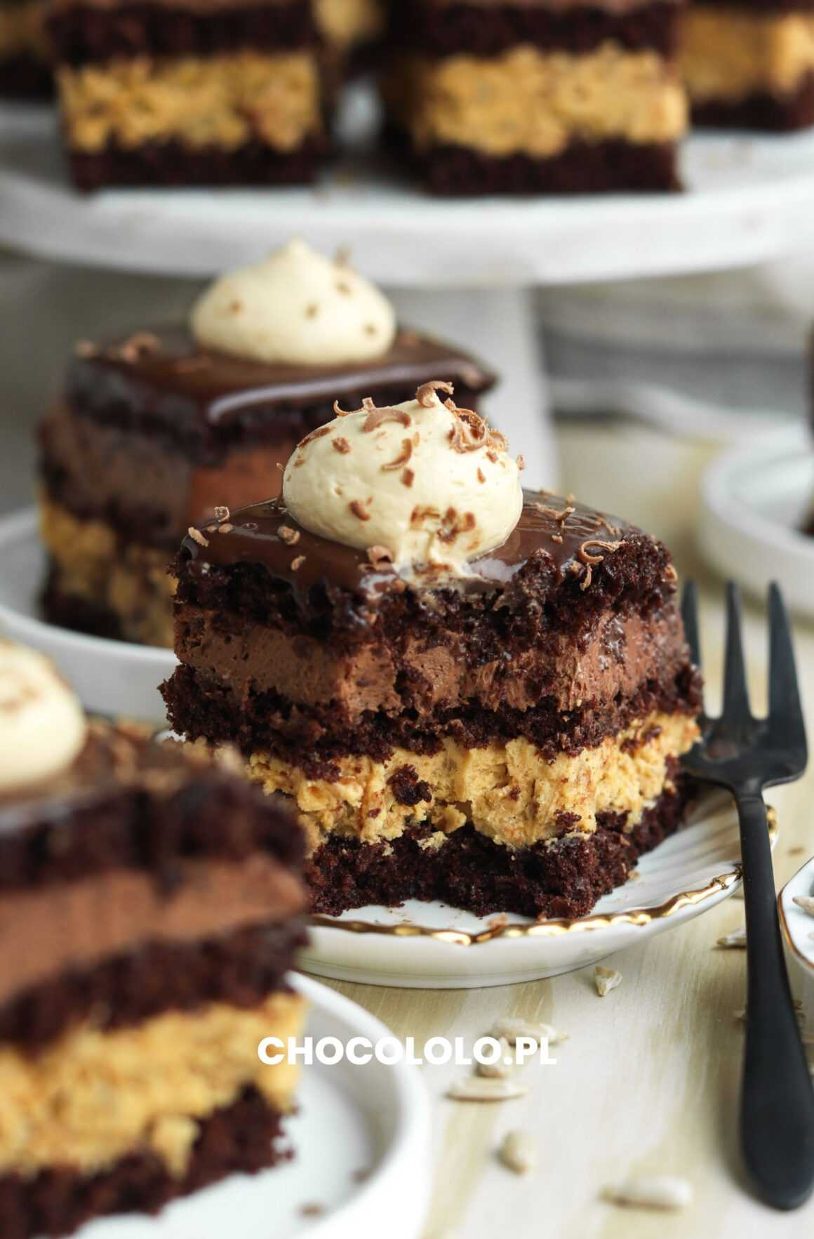 słonecznikowiec z kremem czekoladowym przepis