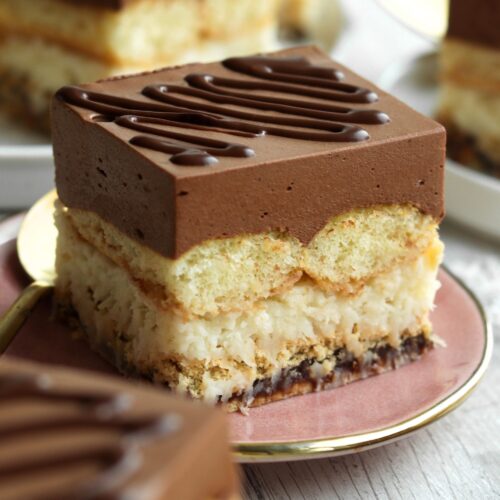 ciasto czekoladowo-kokosowe bez pieczenia