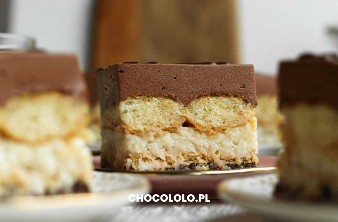 ciasto kokosowo-czekoladowe bez pieczenia pyszne przepis