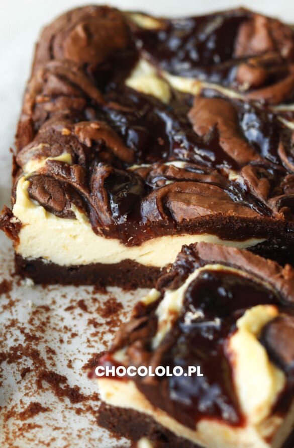 piernikowe sernikobrownie z powidłami