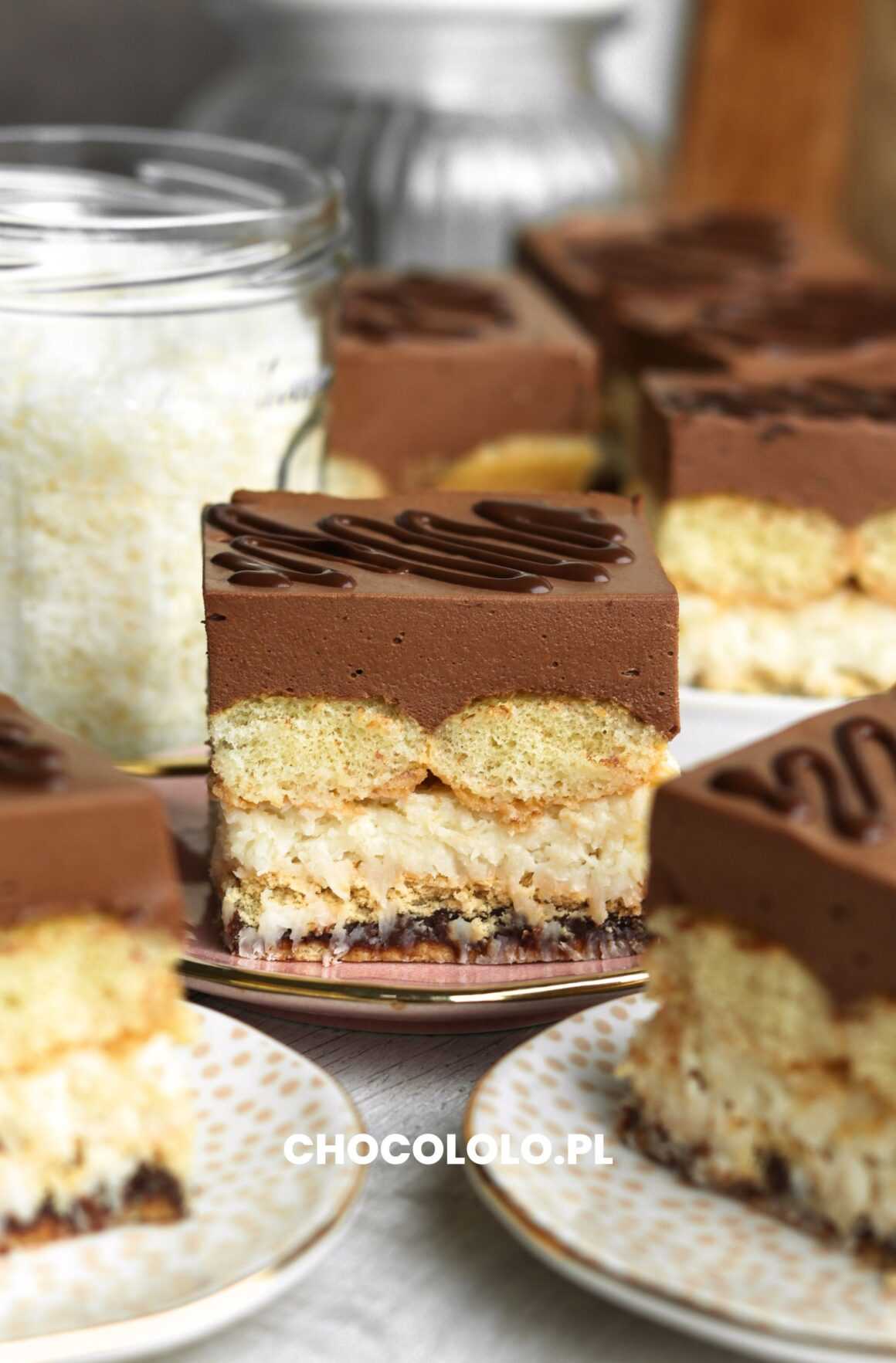 przepis na ciasto czekoladowo-kokosowe bez pieczenia