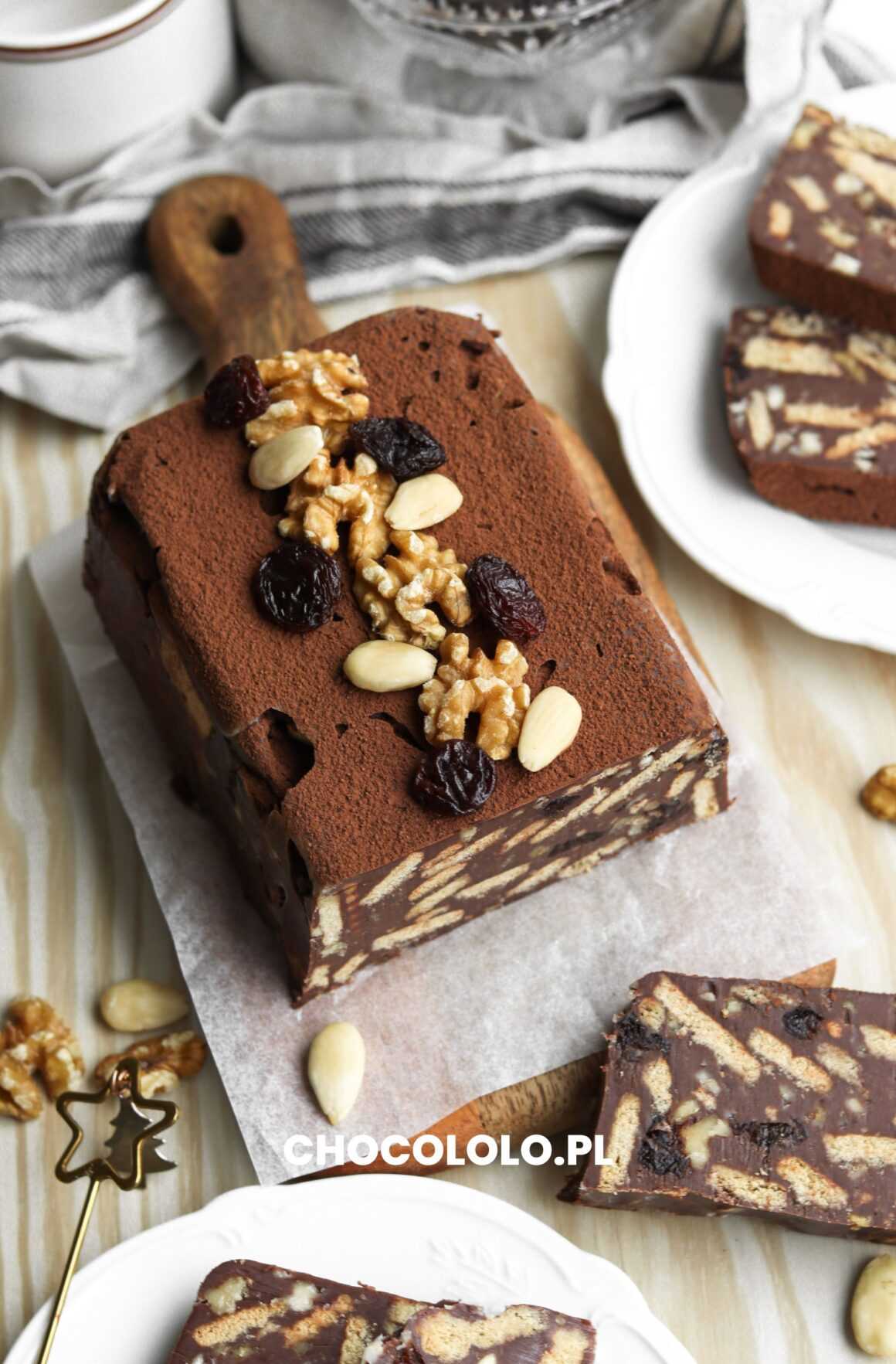 przepis na świąteczny blok czekoladowy