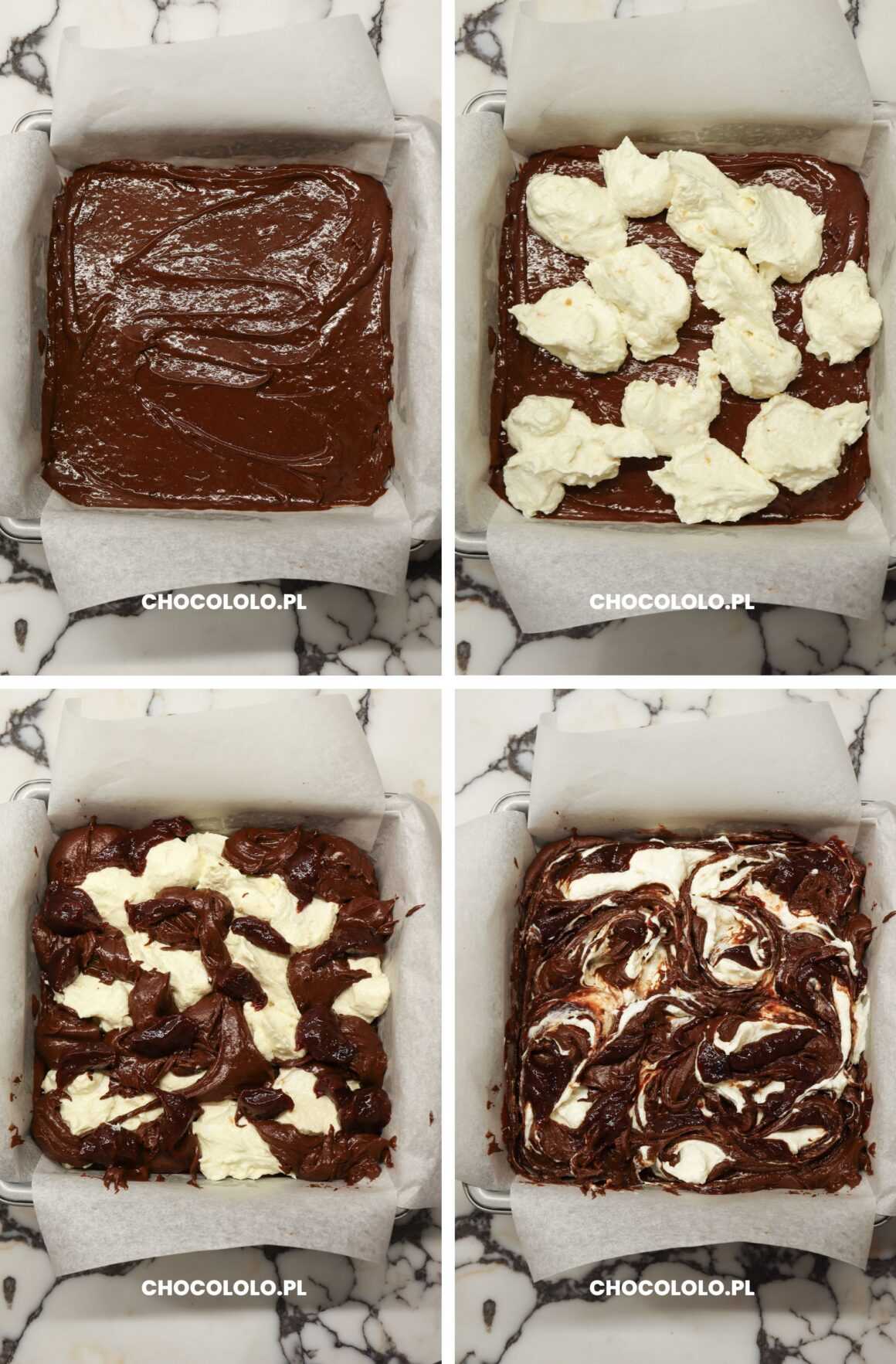 przygotowanie piernikowego sernikobrownie