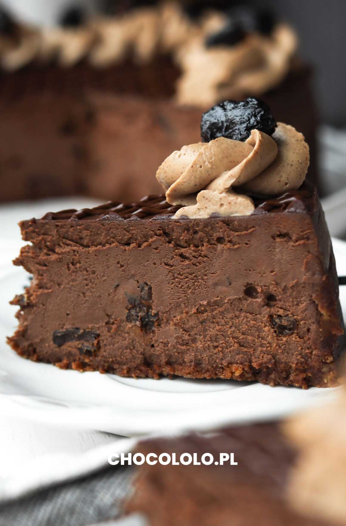 sernik śliwka w czekoladzie