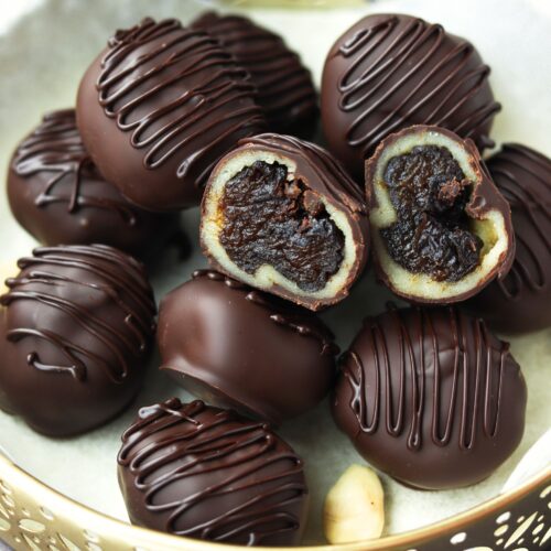 śliwki z marcepanem w czekoladzie