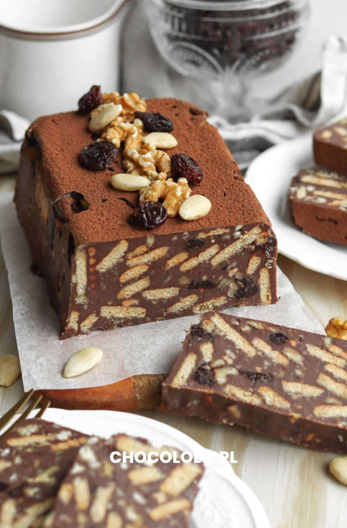 świąteczny blok czekoladowy