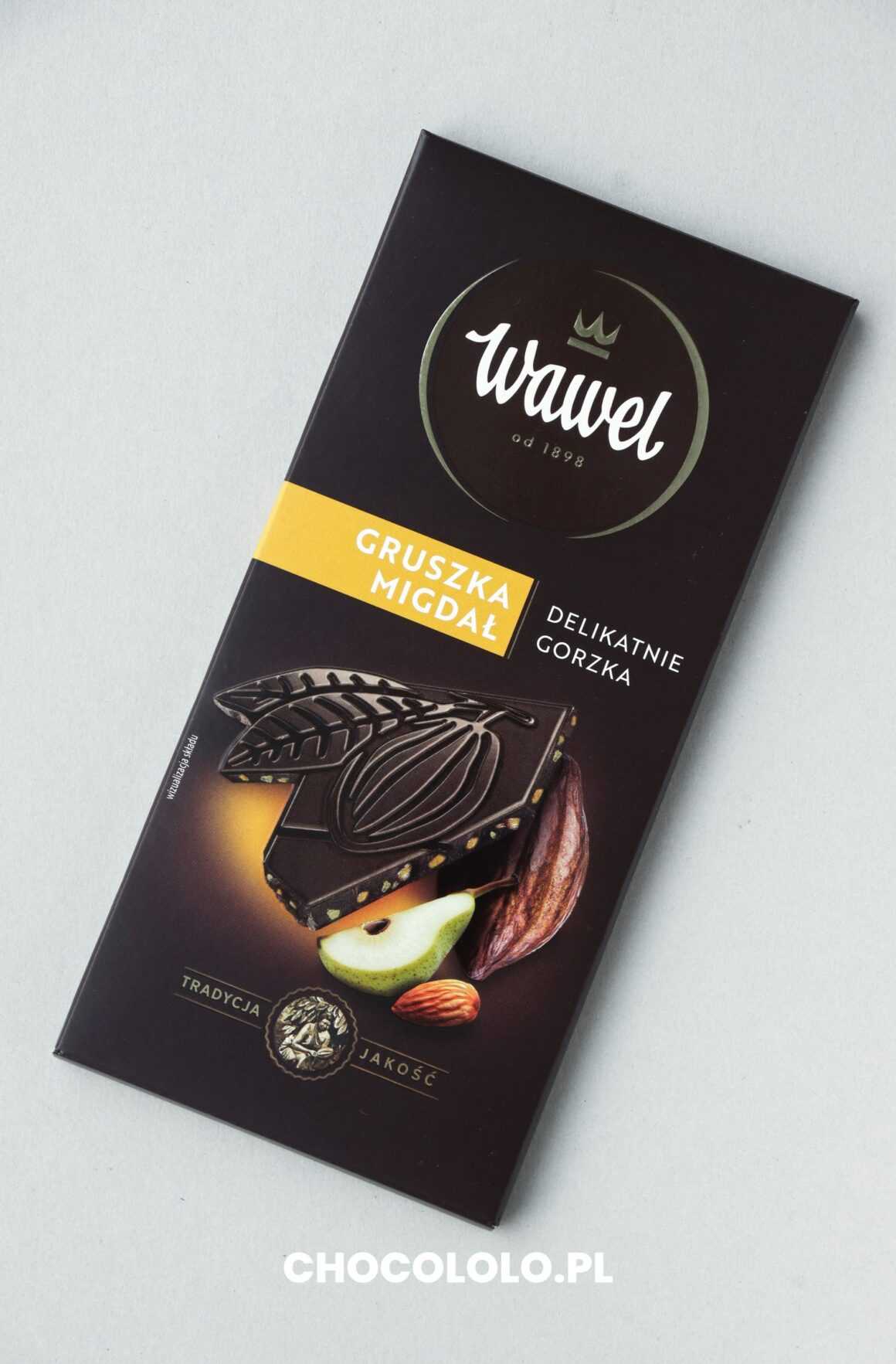 Wawel czekolada delikatnie gorzka gruszka migdał recenzja