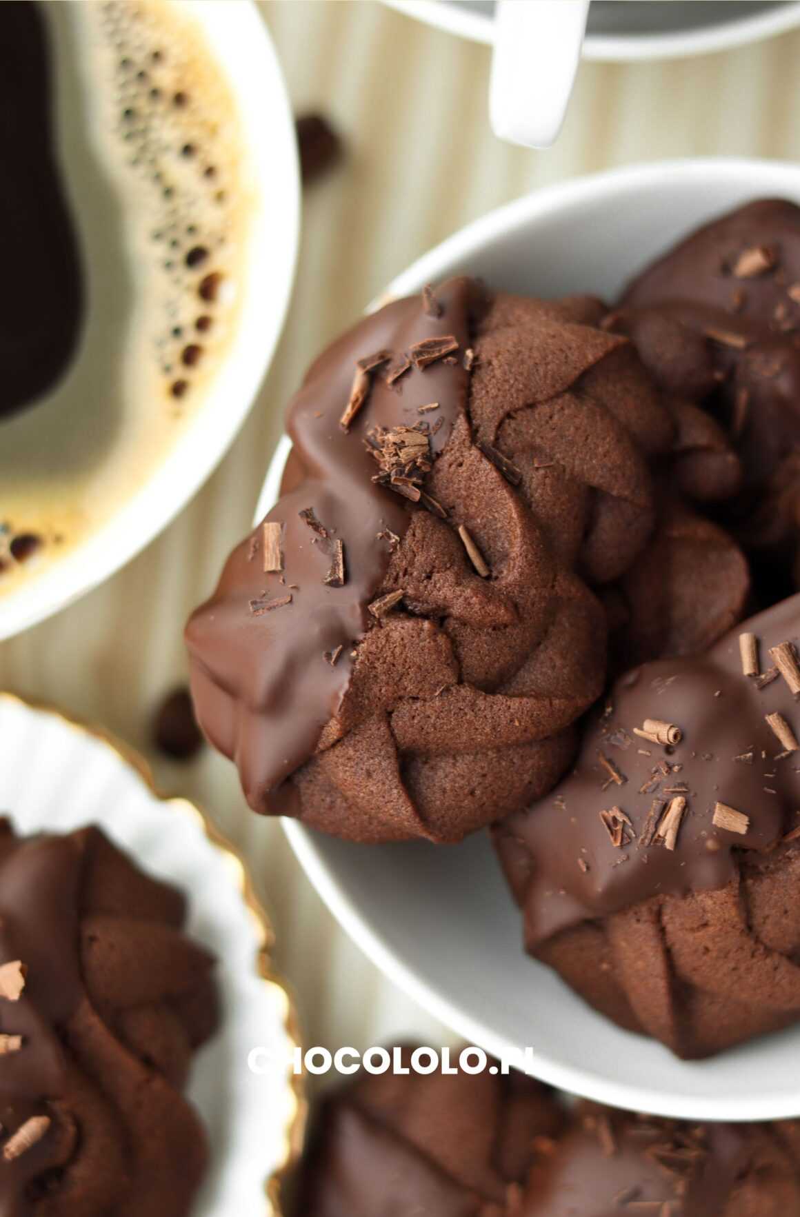 ciasteczka czekoladowo-kawowe kruche i pyszne