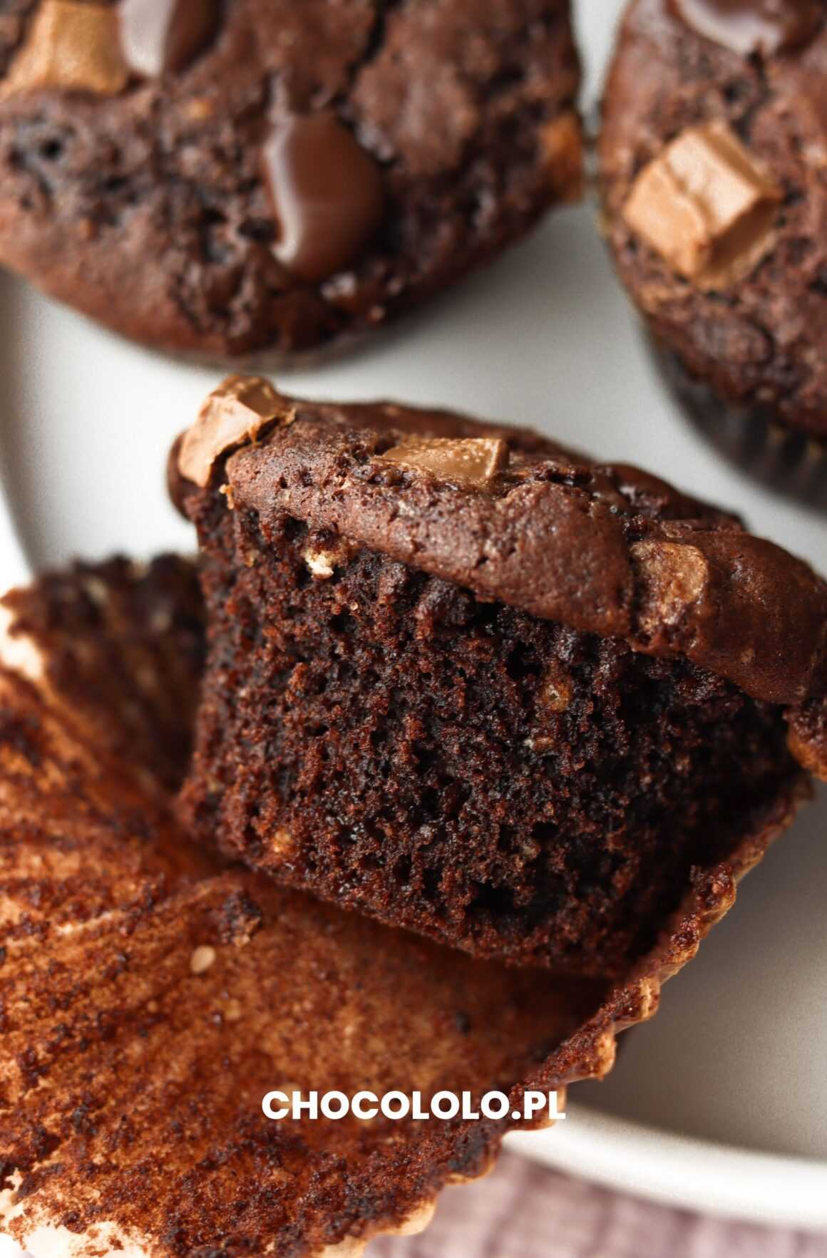 czekoladowe muffiny bez glutenu