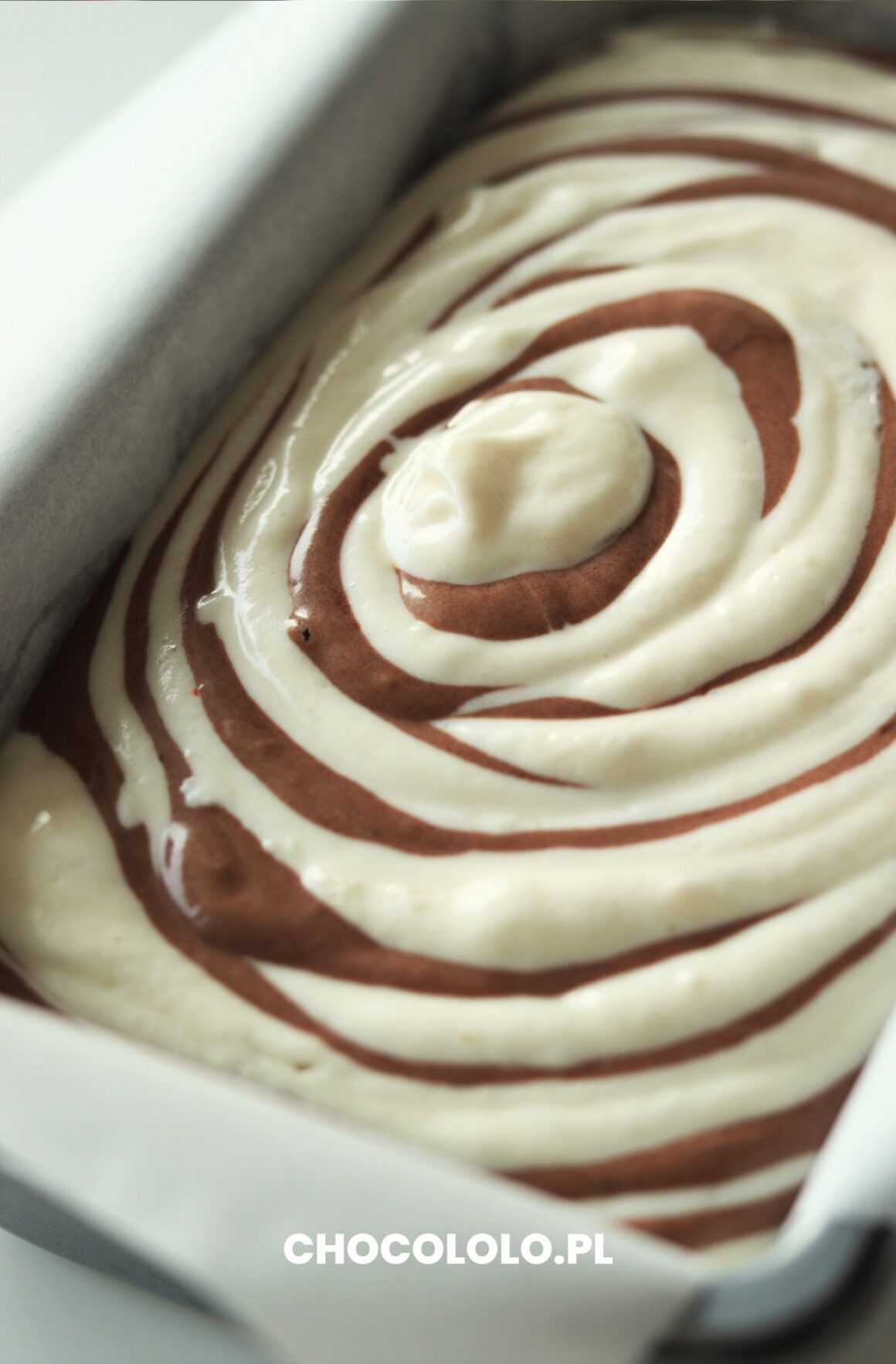 przepis na babkę zebra z białkami