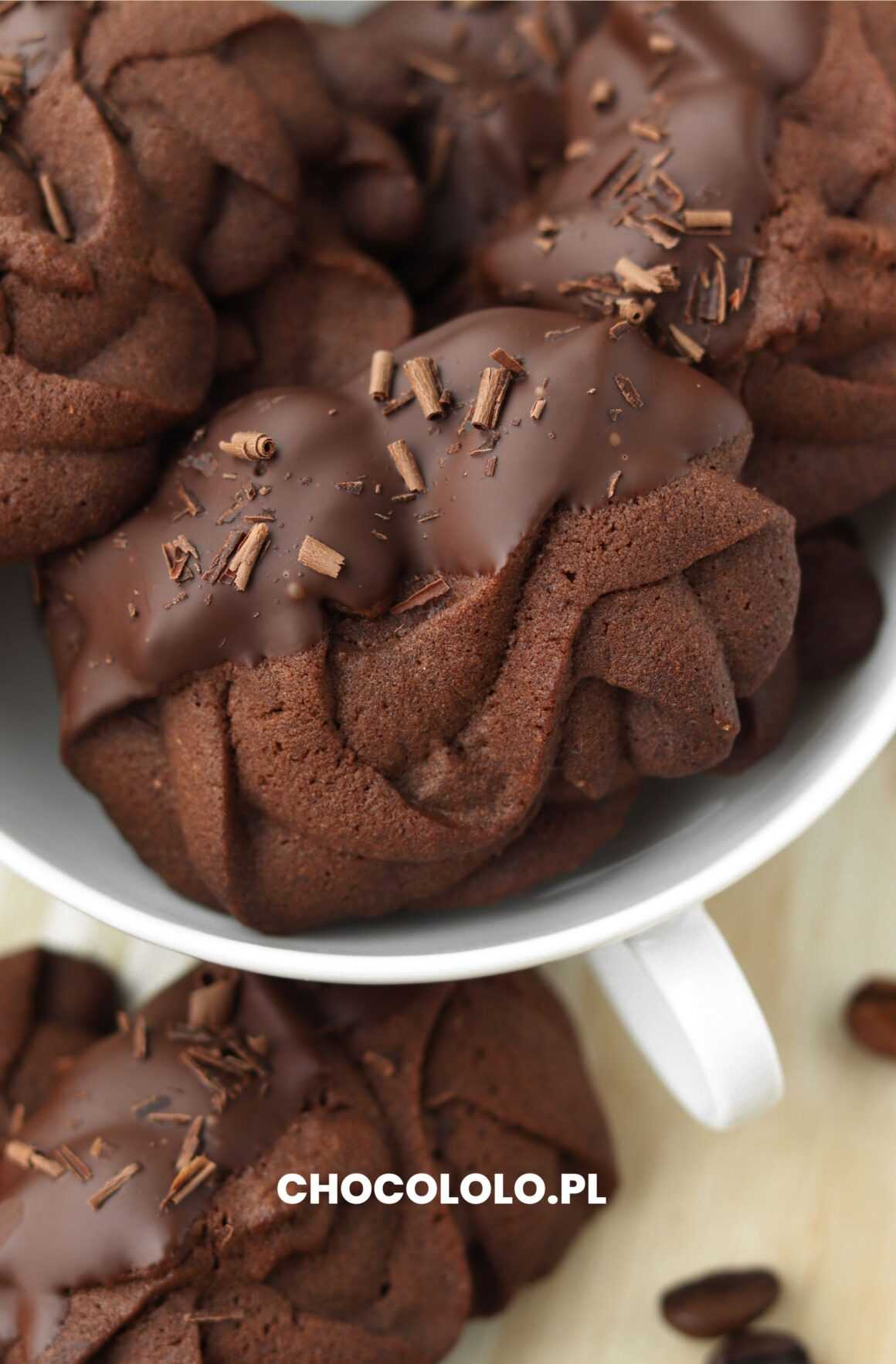 przepis na ciasteczka kawowe w czekoladzie