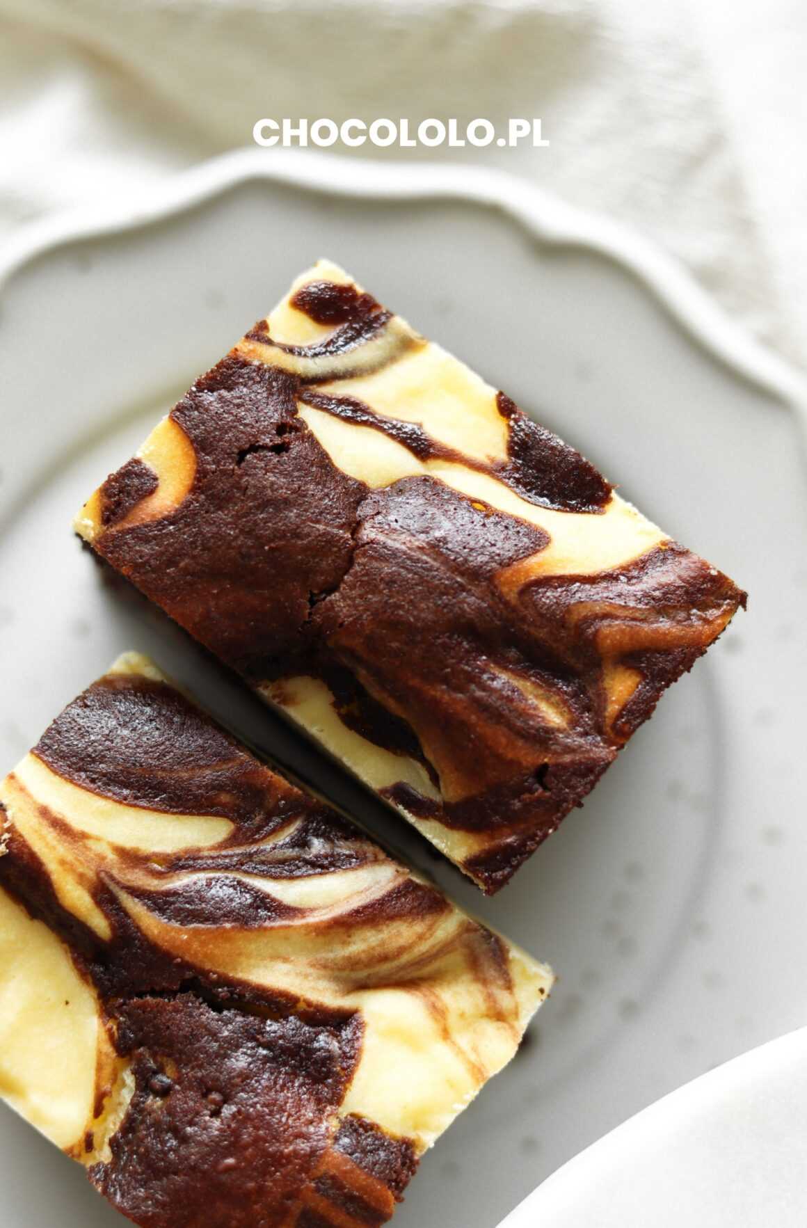 ciasto czekoladowe z masa serowa