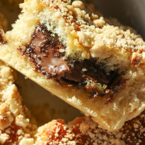 pyszne odrywane bułeczki drożdżowe z nutellą