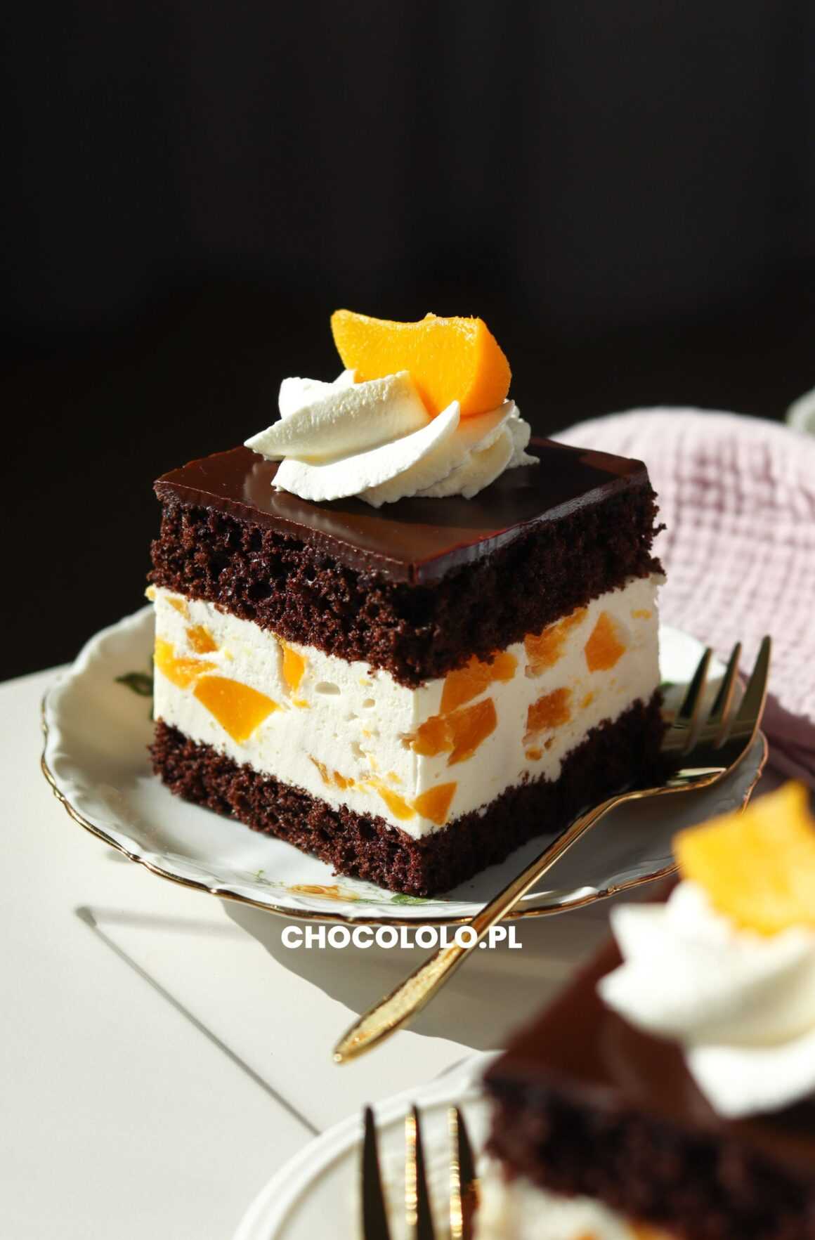 brzoskwiniowiec z czekoladą