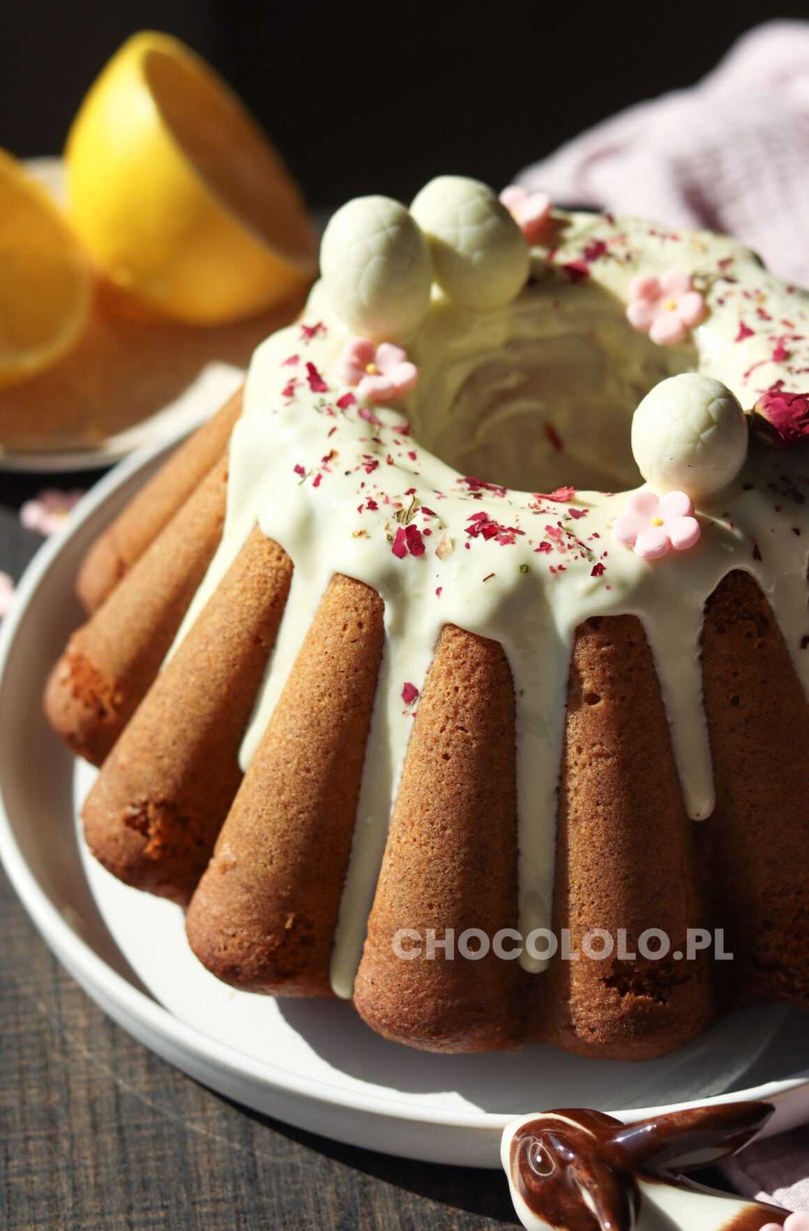 cytrynowa babka z białą czekoladą